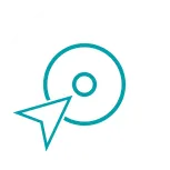 Arrow on a disk icon